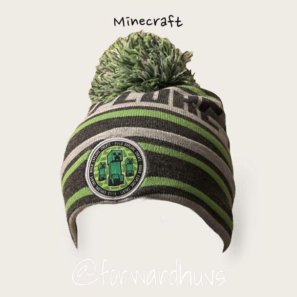 Minecraft Stocking Hat With Pom | One Size - Picture 3 of 10